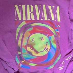 Pink Nirvana sweatshirt Urban Outfitters Preowned